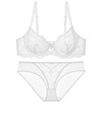 Sheer Lace Teddy Lingerie Set Panty Sexy Bra & Panty Set Ultra Thin Comfortable Summer Wear S-3XL BC Sexy Gift Sexy Tushy MOYISU