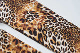 Sexy Leopard Print Knee-length Leggings Women 2026 Fitness Sports Yoga Tights Short Pants Streetwear Y2K Ladies Black Trousers