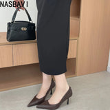Pointed Toe Pumps Street Style High Heels Women Sexy Banquet Party Shoes for Women Rhinestone Shallow Elegant Designer Shoes New