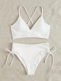 Sexy Bandage High Waist Brazilian Bikinis Sets Swimsuit Swimwear Swimming Suit for Women 2023 New Bikini Mujer Biquinis
