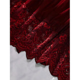 Summer Sleeping Skirt Sexy Lingerie Women See Through Sleepwear Thin Halter Nightdress And Thong Set Female Sexy Lace Nightgowns