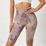 Women Sports Pilates tie-dye Leggings Woman Gym Legging Seamless Yoga Shorts w/Tummy Control Women's Shorts Fitness Female Cloth
