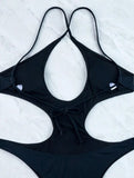 DEKA Vintage Plus Size Solid Sexy Bikini Set Women One Piece Swimwear Tummy Control Swimsuit Bathing Suit Beachwear