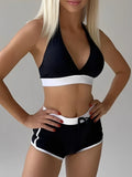 2026 High Waist Bikinis Women Padded Halter Swimwear Female Sexy Sporty Swimsuit Bathers Bathing Swimming Swim Suit Beachwear