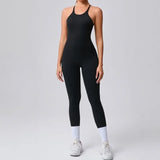 Women's Yoga Jumpsuits Sports Fitness Hip-lifting Cross Beauty Back Adjustable Straps One-piece Training Workout Gym Bodysuits