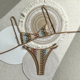 2026 New Sexy Printed High Leg Cut Bikini Female Swimsuit Women Swimwear Two-pieces Bikini set Bather Bathing Suit Swim V8030