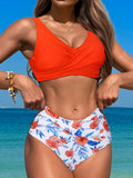 Printed Bikinis 2026 High Waist Swimsuit Women Sexy Swimwear Female Bathers Swimming Bathing Swimming Swim Suit Beachwear