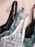 3pcs/Set Women's Sexy Lace Underwire Push Up Bra Women's Underwear Set