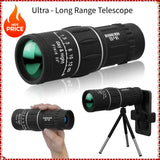 16x52 Long Range Monocular Telescope High - Power, Dual Focus, Optical Zoom Scope, High Magnification for Night Spyglass Use