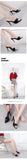 2025 Brand Design Red High Heels Outdoor Slipper Slides Sandals Women Elegant Black Open Toe Summer Nude Mules Shoes Big Size 43