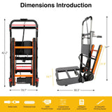Electric Stair Climbing Hand Trucks 440-880lb Capacity Aluminum Stair Climber Dolly Moving Heavy for Moving Furniture Logistics