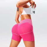 Women High Waist Yoga Shorts Sportswear Woman Gym Shorts Leggings Fitness Running Activewear Tummy Control Workout Clothes