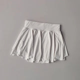 Women's Quick Drying Sports Short Skirt Fake Two-Piece Running Half Skirt Hip Blocking Anti Glare Breathable Tennis Skirt