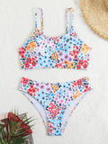 2025 Strappy Bikini High Waist Swimsuit Women Sexy Printed Swimwear Female Bathers Swimming Bathing Swimming Swim Suit Beachwear
