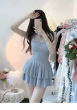 Swimsuit Fairy One-piece Solid Color Conservative Slightly Chubby Slimming Girl Sweet Student Pure Desire Hot Spring Swimsuit