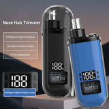 Portable Electric Nose Hair Ear Trimmer Cut Nose Hair Without Harming Nasal Cavity Digital Display Nose Hair Trimmer