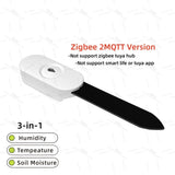 Zigbee Soil Moisture Tester Meter Tuya Smart Life Hygrometer Temperature Soil Fertility Sensor For Z2M Automation Irrigation