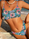 Floral Print Brazilian Bikini Women Swimwear Female Swimsuit Two-pieces Bikini Set Bather Bathing Suit Swim Summer Beach Wear