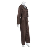 2026 New Women's Home Clothes Open Cardigan Belted Sleepwear Loose Long Sleeve Long Pant Smooth Comfort Spring Street Style