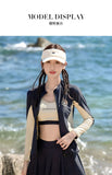 Split Swimsuit Women's Four Piece Sports Slimming Diving Beach Surfing Conservative Sun Protection Long Sleeved Swimsuit Set