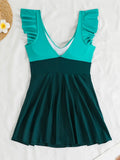 2026 Sexy Ruffle Swimsuit One Piece Hollow Swimwear Women Bathers Bathing Swimming Swim Suit Female Beachwear