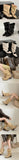Vintage Y2k Slouchy Knee High Western Boots Women Chunky Block Heel Summer Cowboy Knee High Boots Motorcycle Boots Shoes
