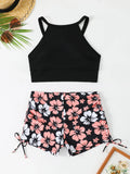2026 High Waist Bikini Women High Neck Swimsuit Printed Swimwear Female Padded Beachwear Bathers Bathing Swimming Swim Suit