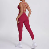 Women's Seamless Yoga Set Cross Back Sports Bra & High Waist Booty Lifting Yoga Leggings Gym Running Fitness Workout Outfit
