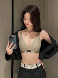 MOYISU Japanese Silky-Tech Bralette - Traceless Wireless Summer Bras for Small Chest Pull Together Soft Support Back Tuck Design