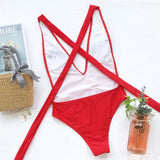 Long Strap Wrap Around Swim Suit For Women Swimwear One Piece Swimsuit Female Bather Snake Print Bathing Suit Beach V852SW
