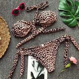 Ribbed Knotted Polka Dot Bikini 2025 Women Strapless Bandeau Swimsuit Female Swimwear Two Pieces Bikini Set Bathing Suit Swim