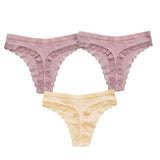 3Pcs/Set Cotton Panties Women G-string Female Underpants Sexy Lingerie Seamless Underwear Low Rise Panties M-XL Intimates