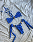 Push Up Bikinis Women Swimsuits 2025 Swimwear Sexy Starfish Bikini Set Thong Brazilian Biquini Bathing Suit Solid Beachwear