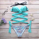 10 Colors Sexy Bikini S-2XL Swimwear Swimsuit Women Cross Bandage Bikinis Set Bathing Suit Female Push Up 2026 Bikini Brasileno