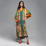 2026 Women Swimsuit Beach Cover Up dress Sleeve Kaftan Beach Tunic Long Pareos Bikinis Cover ups Summer Robe Plage Beachwear
