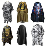 Hairdressing Coth Pattern Cutting Hair Waterproof Cloth Salon Barber Cape Professional Hair Stylist Retro Aprons Haircut Cape