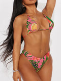 3 Pieces Triangle Halter Bikinis & Long Sleeve Beach Dress Swimsuit Women Swimwear Female Bathers Bathing Swimming Swim Suit XXL