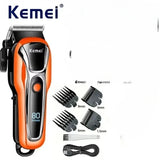 Kemei PG1990A Rechargeable Hair Clipper or Limit Combs Professional Cordless Men Hair Trimmer Men's Hair Cutting Machine Barber
