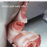 220V Electric Meat Slicer, Commercial Mutton Beef Lamb Cutter, Automatic Vegetable & Bread Slicing Machine, Stainless Steel Food