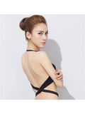 U-Back Push-Up Bra - Backless Deep U Bralette, Non-Slip Thickened Straps Smooth Invisible Design, Large Bust Support for Dresses