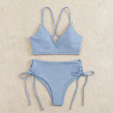 Sexy Bandage High Waist Brazilian Bikinis Sets Swimsuit Swimwear Swimming Suit for Women 2023 New Bikini Mujer Biquinis