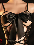 Nighttime Transparent Open Bra Porn Lingerie Corset Deep V Sexy Crotchless Underwear Women Lace Hollow Bras Hot Teddy Bodysuit