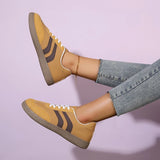 2026 Women's Flats Round Toe Lace-Up Platform German Training Shoes Women Comfy Plus Size 43 Non Slip Soft Sole Sneakers Woman