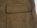 Foridol Casual Brown Jacket Women Autumn Winter Loose Short Buttons Coat Suede New Fashion Jacket Femme Veste