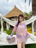 Plus size swimsuit hot spring split swimsuit three-piece  plus fat enlarged covering the flesh and slimming swimsuit XXXL