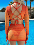 4 Pieces Triangle Bikini 2026 With Mesh Tops & Skirt Swimwear Female Solid Swimsuit Women Bathers Bathing Swimming Swim Suit