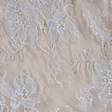 Dreamy and Western-style lace pleated princess dress with sparkling sequin design and puff-sleeved high-waisted dress.