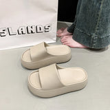 Summer Eva Chunky Platform Slippers Women Comfortable Soft Thick Bottom Sandals Woman 2025 Non Slip Beach Flip Flops Female