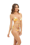 Print Triangle Bikini Set Women Split Swimwear Sexy Bandage Design Micro Bikini Beachwear Summer New Lady Swimming Bathing Suit