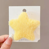 1/12pcs Plush Star Y2K Star Mini Star Hairpin Sweet Child Handmade Cute BB Pins Hairpin Headwear Hair Accessories Women Girls